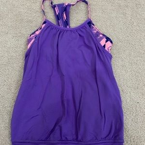 Ivivva tank top with built in sports bra
